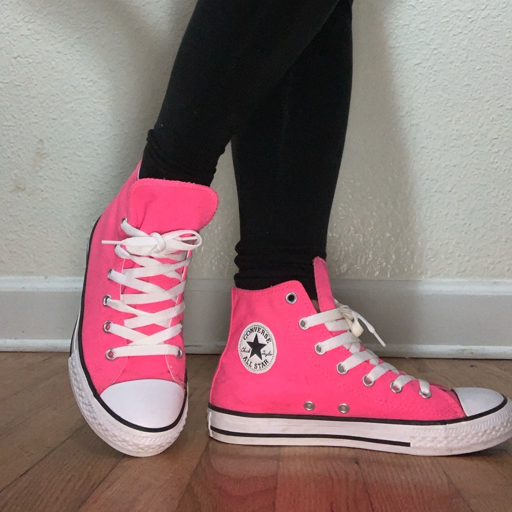 Hot pink converse